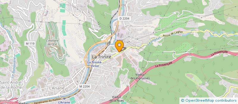 localisation de l'entreprise MONSIEUR FOUED MATHLOUTI  LA TRINITE