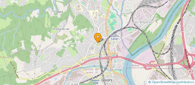 localisation de l'entreprise MONSIEUR FOUHAD FERHAH  GIVORS