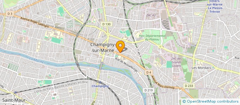 localisation de l'entreprise MONSIEUR FOUNEKE KEITA  CHAMPIGNY-SUR-MARNE