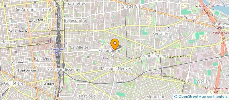 localisation de l'entreprise MONSIEUR FOURAT BEDIRI  VILLEURBANNE