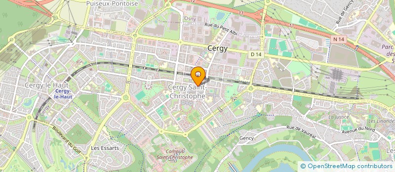 localisation de l'entreprise MONSIEUR FOUSSEINY COULIBALY  CERGY