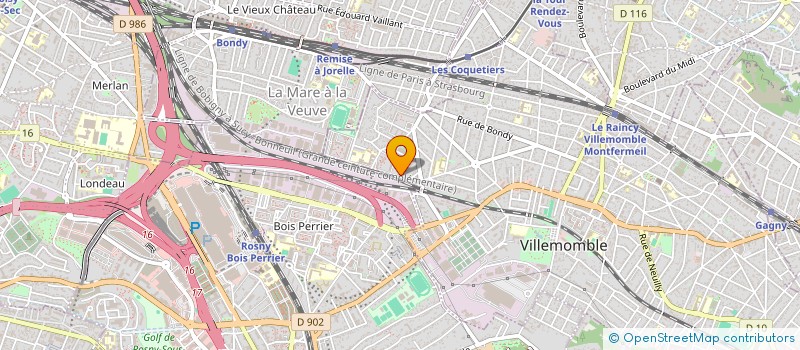 localisation de l'entreprise MONSIEUR FOUSSENE DIOUTE  VILLEMOMBLE