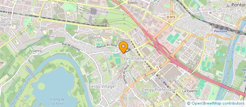 localisation de l'entreprise MONSIEUR FOUSSENI BONFOH  CERGY