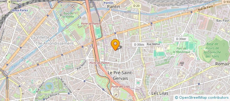 localisation de l'entreprise MONSIEUR FOUSSENI MAGASSA à LE PRE-SAINT-GERVAIS