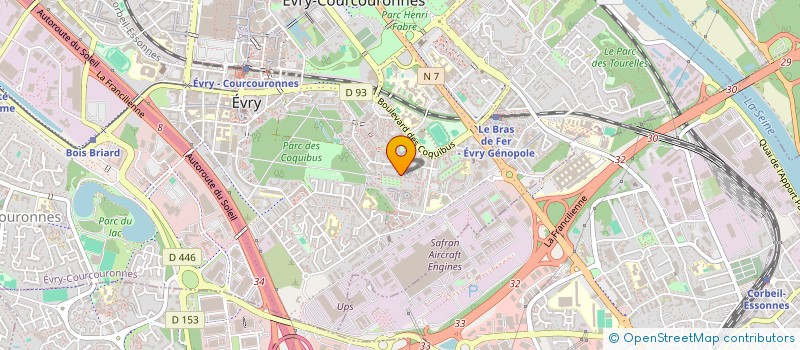 localisation de l'entreprise MONSIEUR FOUSSENI SIDIBE  EVRY-COURCOURONNES