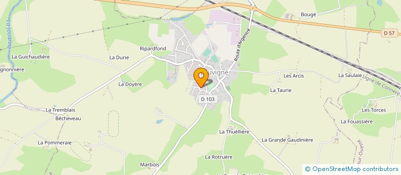 localisation de l'entreprise MONSIEUR FOUSSENI TRAORE  LOUVIGNE