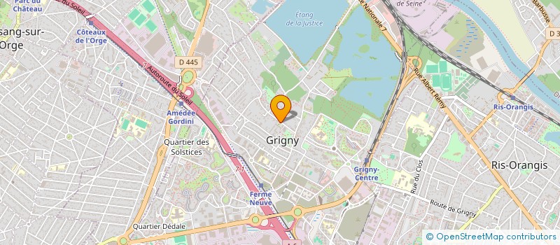 localisation de l'entreprise MONSIEUR FOUSSENY SACKO  GRIGNY