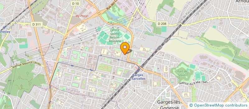 localisation de l'entreprise MONSIEUR FOUSSEYNI DIABY  SARCELLES