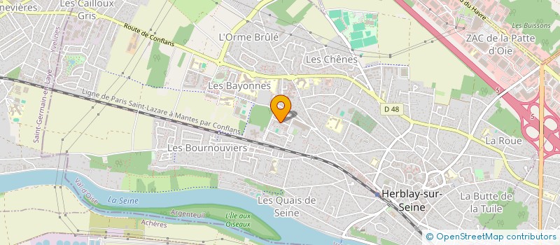 localisation de l'entreprise MONSIEUR FOUZI BEN ALLAHEM  HERBLAY-SUR-SEINE