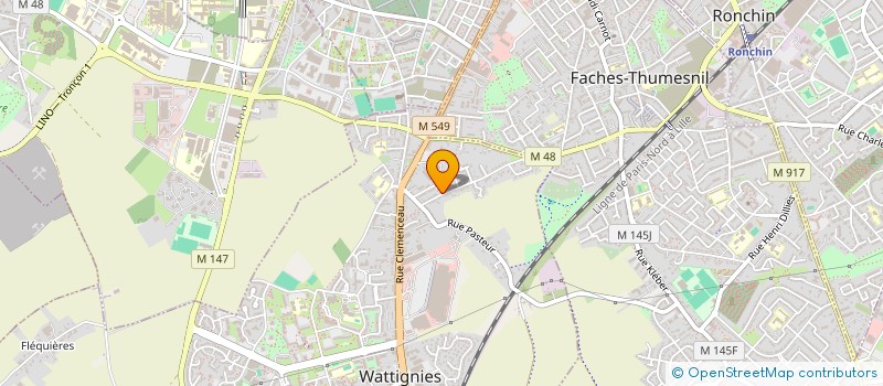 localisation de l'entreprise MONSIEUR FOUZI LAHOUEL  WATTIGNIES