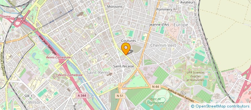 localisation de l'entreprise MONSIEUR FOUZI ZEGHAR à REIMS