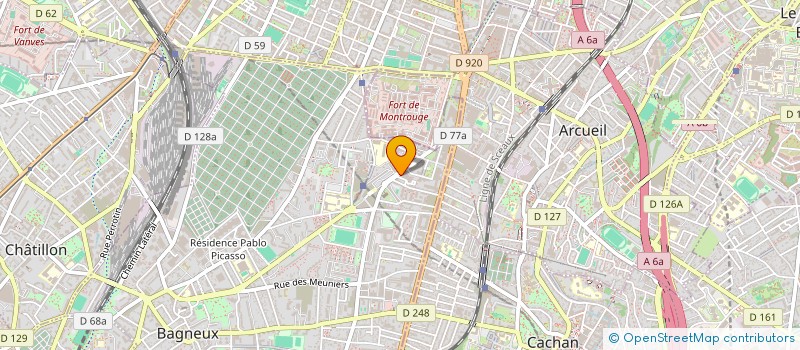 localisation de l'entreprise MONSIEUR FOZI SAADI  BAGNEUX