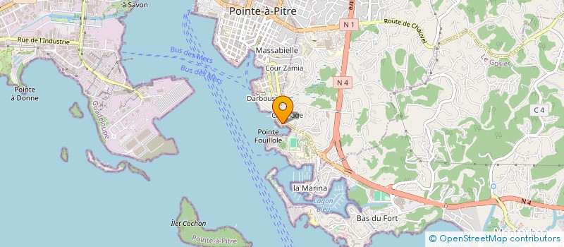 localisation de l'entreprise MONSIEUR FRACOIS BOUCAUD à POINTE-A-PITRE