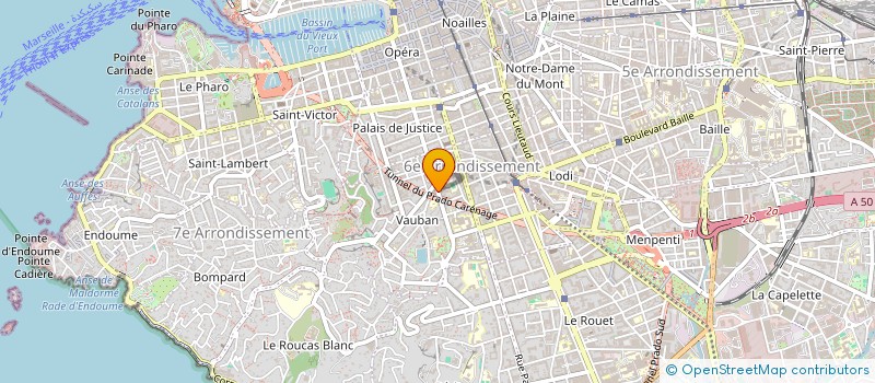 localisation de l'entreprise MONSIEUR FRADJI NAIM  MARSEILLE 6