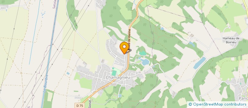 localisation de l'entreprise MONSIEUR FRANC FLORENSON  CHAMAGNIEU