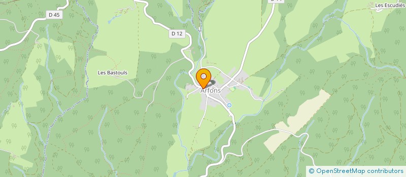 localisation de l'entreprise MONSIEUR FRANC MENCARELLI  ARFONS