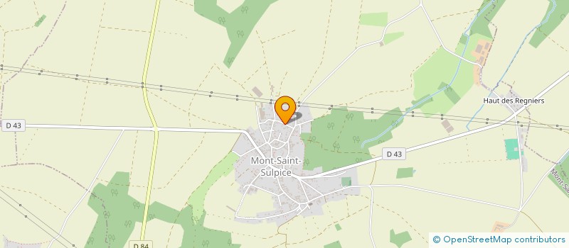 localisation de l'entreprise MONSIEUR FRANC PERET  MONT-SAINT-SULPICE