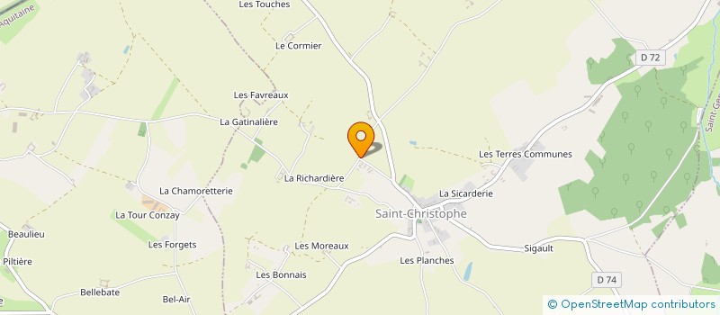 localisation de l'entreprise MONSIEUR FRANCE GAUTTIER à SAINT-CHRISTOPHE