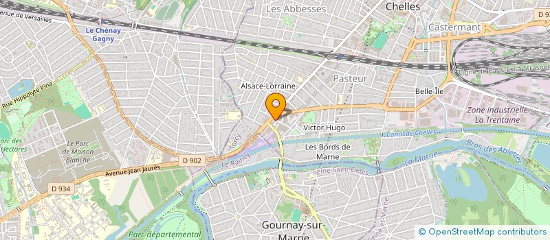 localisation de l'entreprise MONSIEUR FRANCEL NAKOUBAYOULA-MATOUALA  CHELLES