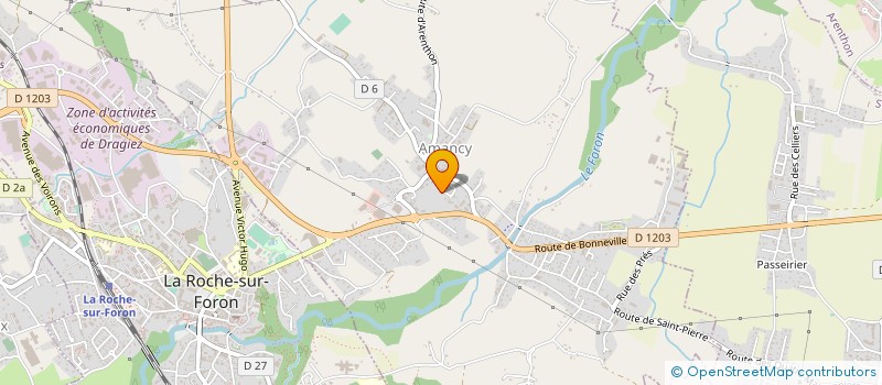 localisation de l'entreprise MONSIEUR FRANCELIN DUNAND  AMANCY