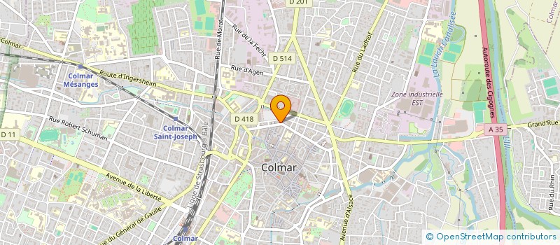 localisation de l'entreprise MONSIEUR FRANCERI AUSTIN  COLMAR