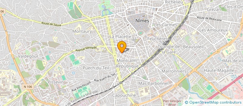 localisation de l'entreprise MONSIEUR FRANCESCO BENALI  NIMES