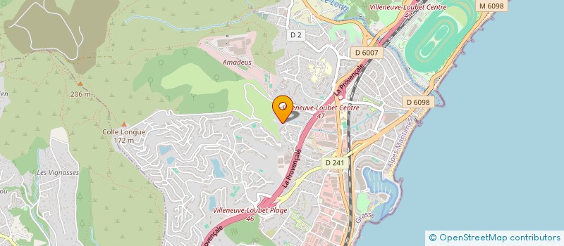 localisation de l'entreprise MONSIEUR FRANCESCO BERNAL  VILLENEUVE-LOUBET