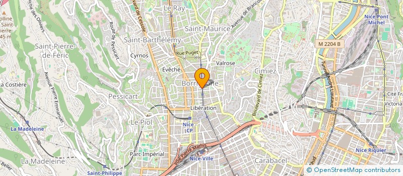 localisation de l'entreprise MONSIEUR FRANCESCO BORGIA à NICE