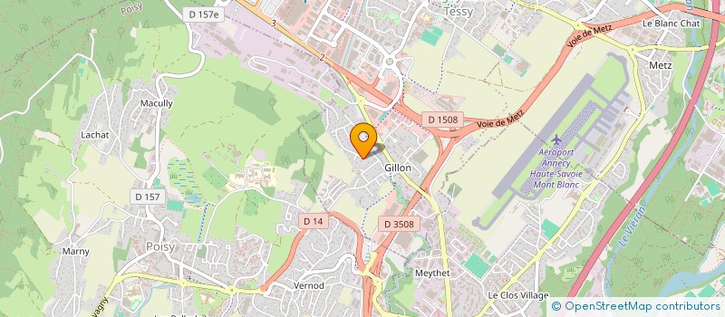 localisation de l'entreprise MONSIEUR FRANCESCO CALABRIA  EPAGNY METZ-TESSY