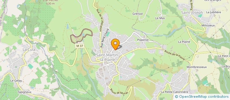 localisation de l'entreprise MONSIEUR FRANCESCO CALTAGIRONE  SAINT-MARTIN-LA-PLAINE