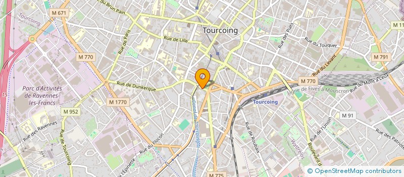 localisation de l'entreprise MONSIEUR FRANCESCO CARAVAGGIO  TOURCOING