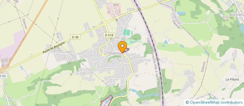 localisation de l'entreprise MONSIEUR FRANCESCO D'ORAZIO  DIEMOZ