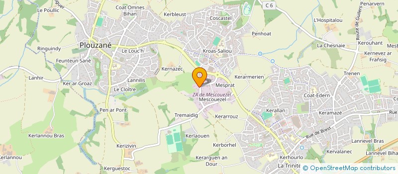 localisation de l'entreprise MONSIEUR FRANCESCO FINIZIO  PLOUZANE