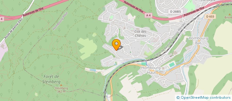 localisation de l'entreprise MONSIEUR FRANCESCO FONTANA  HOMBOURG-HAUT