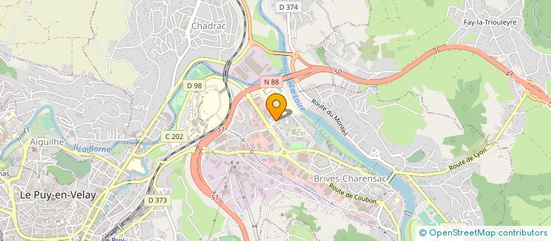 localisation de l'entreprise MONSIEUR FRANCESCO FRANCAVILLA  BRIVES-CHARENSAC