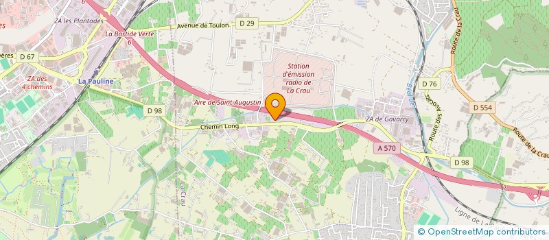 localisation de l'entreprise MONSIEUR FRANCESCO FRANCO  LA CRAU