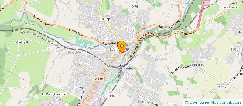 localisation de l'entreprise MONSIEUR FRANCESCO GALILEI  L'ARBRESLE