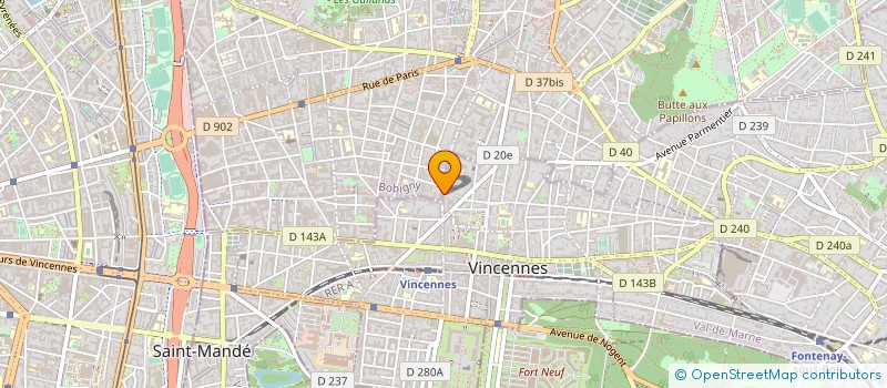 localisation de l'entreprise MONSIEUR FRANCESCO LUCIANI  VINCENNES