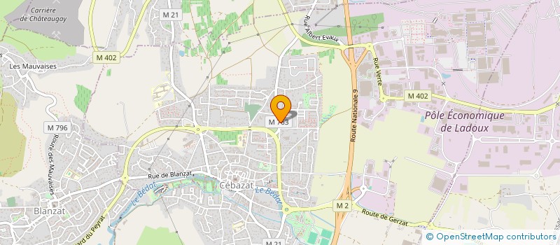 localisation de l'entreprise MONSIEUR FRANCESCO MARANGI  CEBAZAT