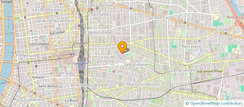 localisation de l'entreprise MONSIEUR FRANCESCO MASSARIA  VILLEURBANNE