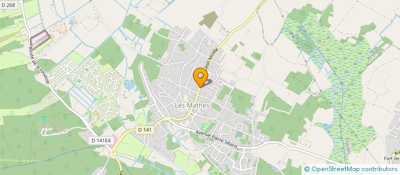 localisation de l'entreprise MONSIEUR FRANCESCO MULA  LES MATHES