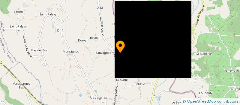 localisation de l'entreprise MONSIEUR FRANCESCO ORTELLI  CAVAGNAC