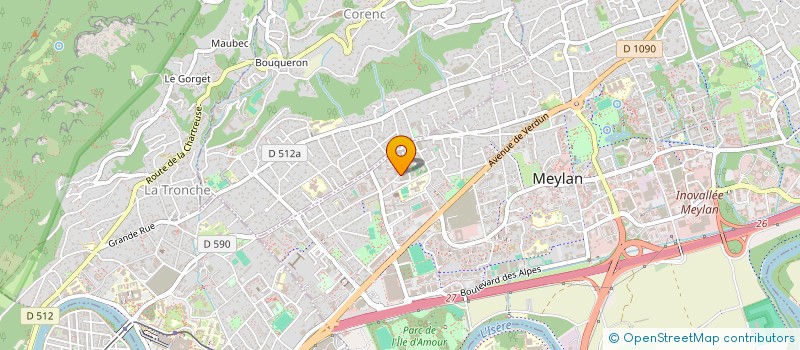 localisation de l'entreprise MONSIEUR FRANCESCO PACIULLI  MEYLAN