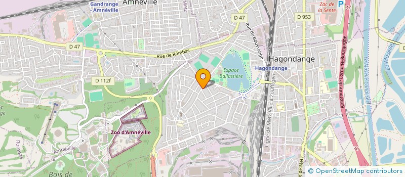 localisation de l'entreprise MONSIEUR FRANCESCO PADDEN  HAGONDANGE