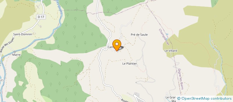 localisation de l'entreprise MONSIEUR FRANCESCO RANIERI à CHAMPTERCIER