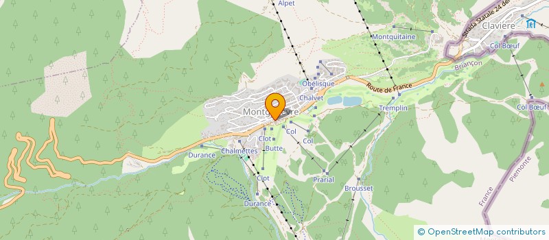 localisation de l'entreprise MONSIEUR FRANCESCO SALVAIA  MONTGENEVRE