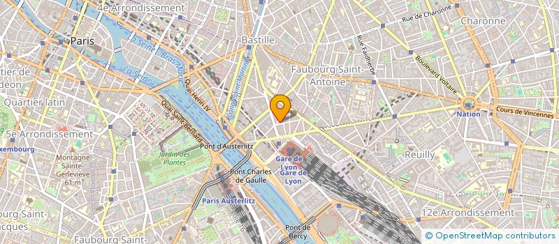 localisation de l'entreprise MONSIEUR FRANCESCO SIMONIN  PARIS