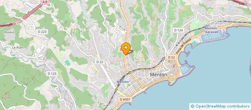 localisation de l'entreprise MONSIEUR FRANCESCO VALERIO à MENTON