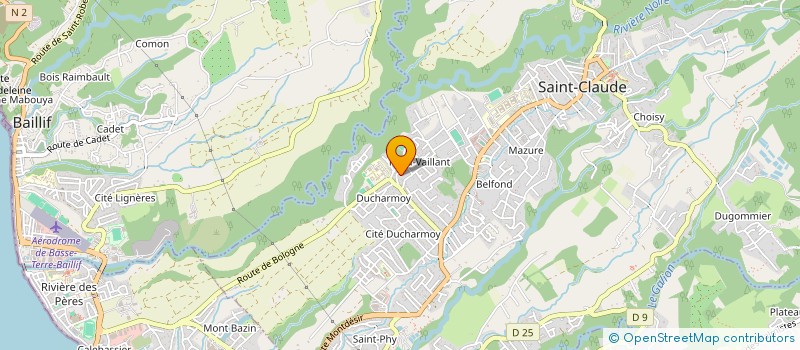 localisation de l'entreprise MONSIEUR FRANCIQUE SAINT FLEUR  SAINT-CLAUDE