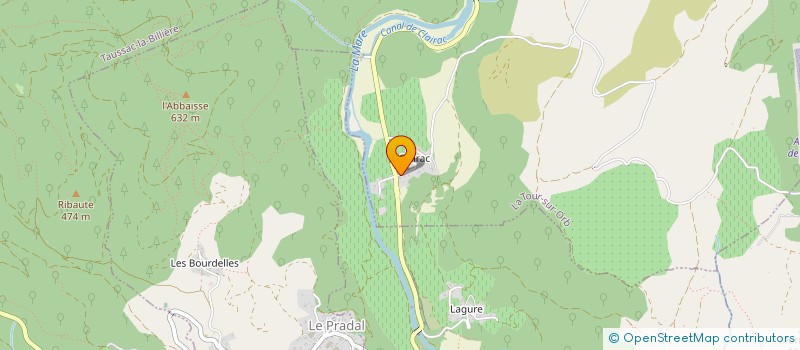 localisation de l'entreprise MONSIEUR FRANCIS ABBAL  LA TOUR-SUR-ORB